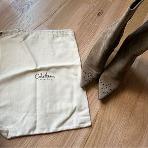 Cole Haan Women's Suede Mid-Rise High Heel Boots